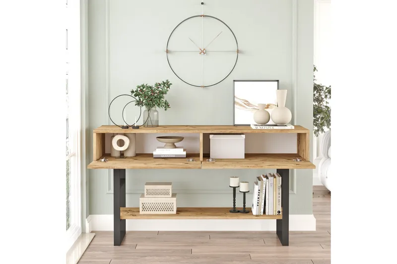 Nagia Entrémøbelsett Lys brun - Hanah Home - Møbler - Gangmøbler - M øbelsett til gang & entre