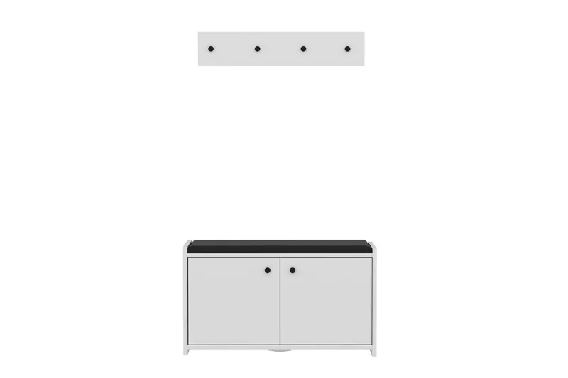 Ostwerwal Entrémøbelsett Hvit, Hanah Home