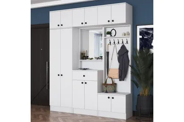 Honny Gangmøbelsett Hvit - Hanah Home - Møbler - Gangmøbler - Møbelsett til gang & entre