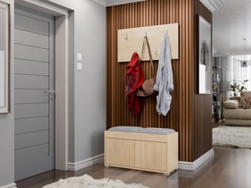 Agawal Hallmöbelset - Brun - Møbler - Gangmøbler - Møbelsett til gang & entre