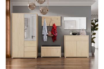 Agawal Hallmöbelset - Brun - Møbler - Gangmøbler - Møbelsett til gang & entre