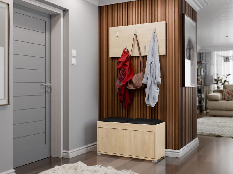 Agawal Hallmöbelset - Brun - Møbler - Gangmøbler - Møbelsett til gang & entre