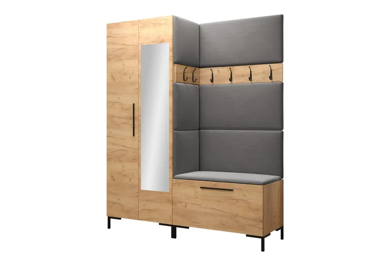 Ahsamin Hall Møbelsett, Beige/Brun