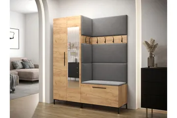 Ahsamin Hall Møbelsett - Beige/Brun - Møbler - Gangmøbler - Møbelsett til gang & entre