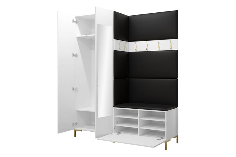 Ahsamin Hall Møbelsett - Beige/Brun - Møbler - Gangmøbler - Møbelsett til gang & entre