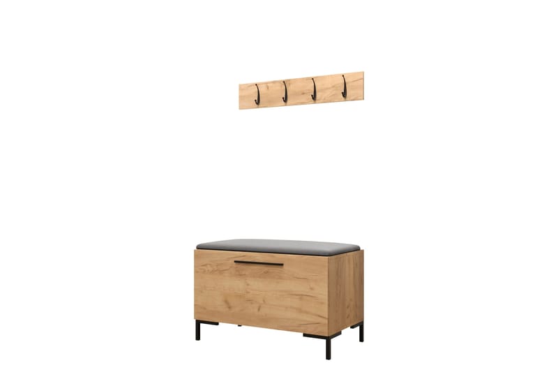 Ahsamin Hall Møbelsett, Beige/Grå