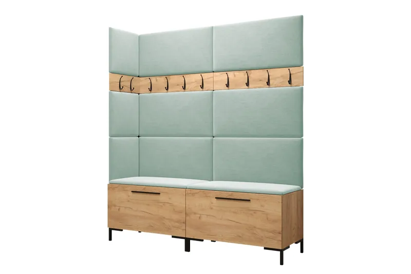 Ahsamin Hall Møbelsett, Svart Og Hvitt