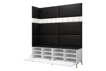 Ahsamin Hall Møbelsett - Svart Og Hvitt - Møbler - Gangmøbler - Møbelsett til gang & entre