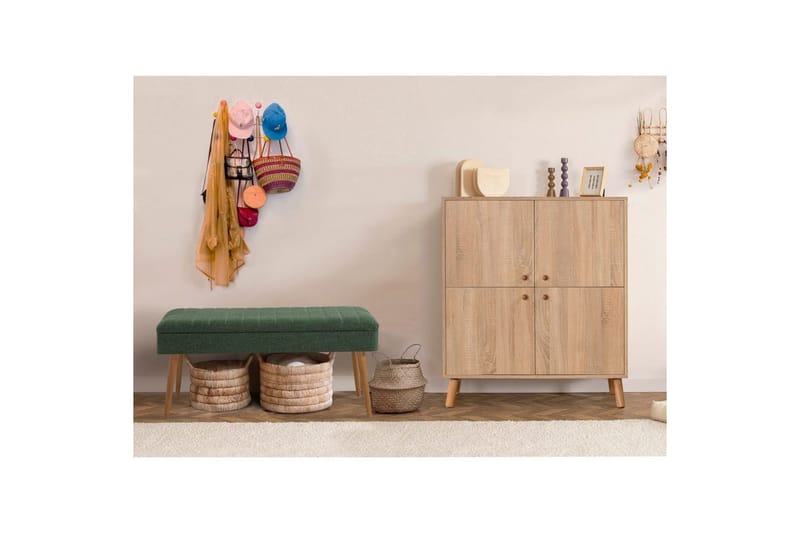 Anaya Entrémøbelsett - Grønn - Møbler - Gangmøbler - Møbelsett til gang & entre