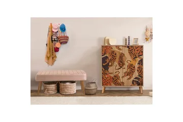 Anaya Entrémøbelsett - Stein - Oppbevaring - Skooppbevaring - Skobenk & skohylle med benk