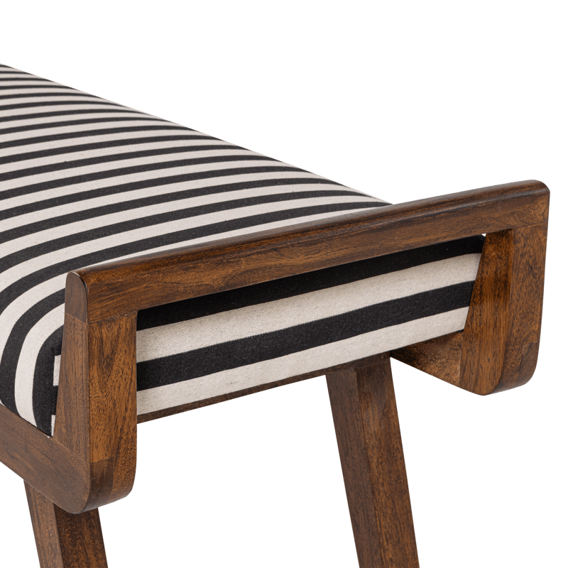 Benk Valo 157 cm - Svart/Hvit - Møbler - Gangmøbler - Gangbenk