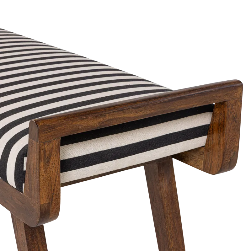 Benk Valo 157 cm - Svart/Hvit - Møbler - Gangmøbler - Gangbenk