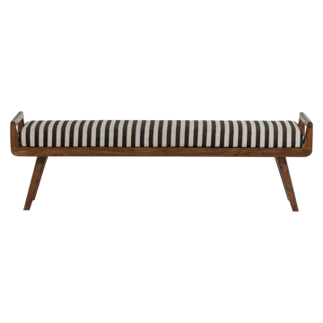 Benk Valo 157 cm - Svart/Hvit - Møbler - Gangmøbler - Gangbenk