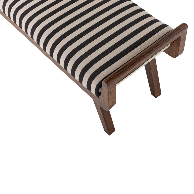 Benk Valo 157 cm - Svart/Hvit - Møbler - Gangmøbler - Gangbenk