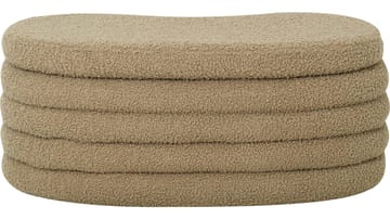 Benk Valvik med Organisk Form - Beige - Møbler - Gangmøbler - Gangbenk