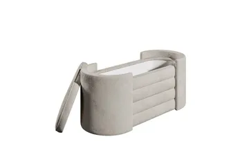 Benk Veyaa Krem i Boks - Cremehvit - Møbler - Stoler - Krakk - Fotskammel