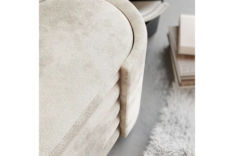 Benk Veyaa Krem i Boks - Cremehvit - Møbler - Stoler - Krakk - Fotskammel