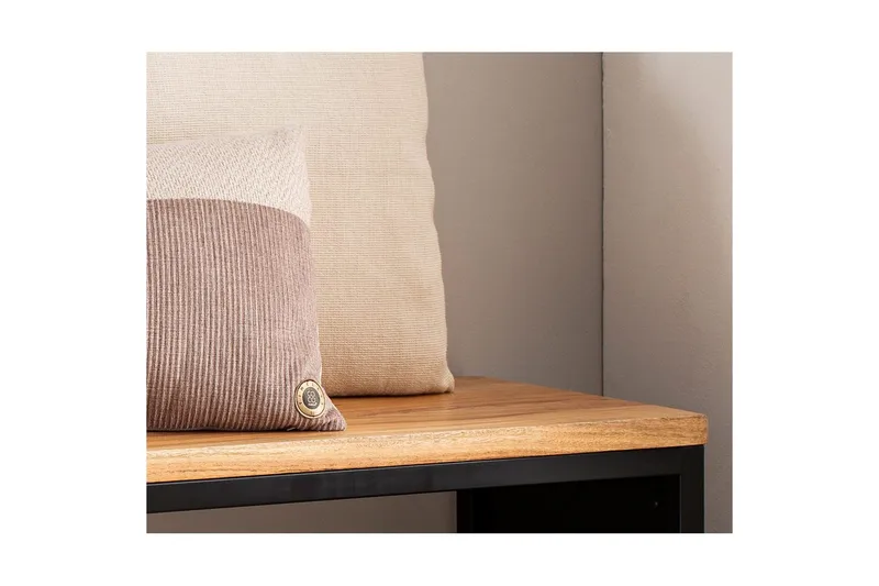 Benke Wohnling Industriell massivtre akasie sete steinlook metallramme - Møbler - Gangmøbler - Gangbenk