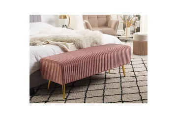 Benken Paterson Rosa/Gull - Rosa/Gull - Møbler - Gangmøbler - Gangbenk