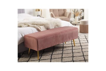 Benken Paterson Rosa/Gull - Rosa/Gull - Møbler - Gangmøbler - Gangbenk