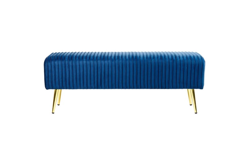 Benken Paterson Blå/Gull - Blå/Gull - Møbler - Gangmøbler - Gangbenk