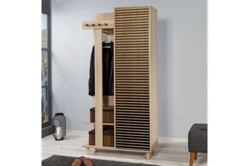 Brokind Klesskap 90 cm - Brun - Møbler - Gangmøbler - Møbelsett til gang & entre