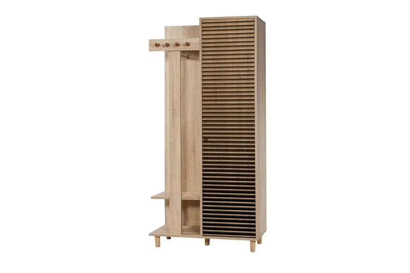 Brokind Klesskap 90 cm - Brun - Møbler - Gangmøbler - Møbelsett til gang & entre