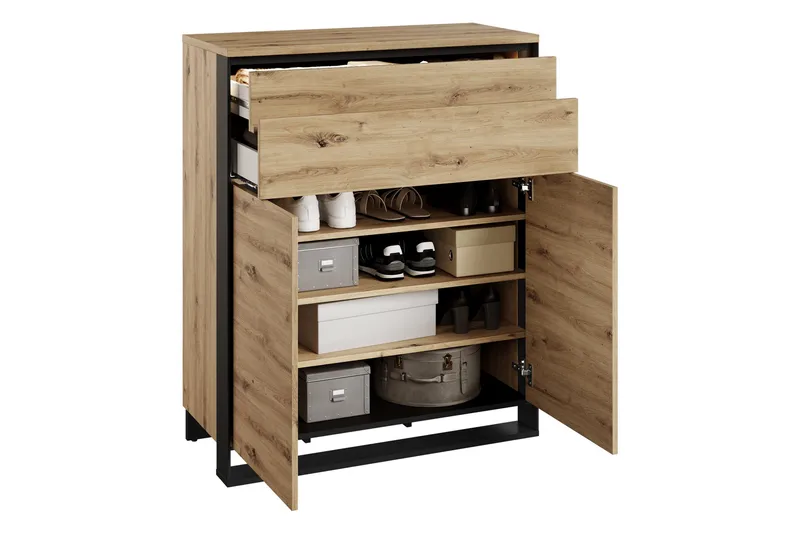 Dorana Hall Møbelsett - Brun/Sort - Møbler - Gangmøbler - Møbelsett til gang & entre