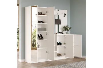 Evrim Gangmøbelsett - Hvit - Møbler - Gangmøbler - Møbelsett til gang & entre