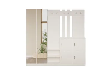 Evrim Gangmøbelsett - Hvit - Møbler - Gangmøbler - Møbelsett til gang & entre