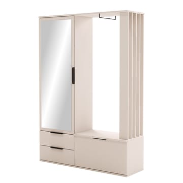 Faro hallmøbel 140 cm - beige - Møbler - Gangmøbler - Møbelsett til gang & entre