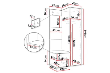 Farosa Hall Møbelsett - Beige - Møbler - Gangmøbler - Møbelsett til gang & entre