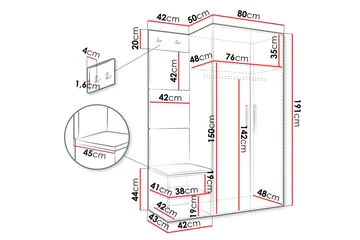 Farosa Hall Møbelsett - Beige - Møbler - Gangmøbler - Møbelsett til gang & entre