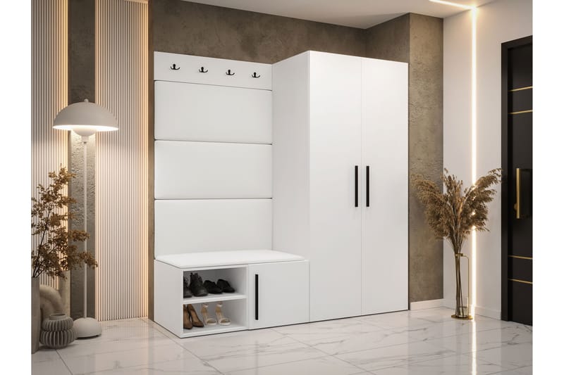 Farosa Hall Møbelsett - Hvit - Møbler - Gangmøbler - Møbelsett til gang & entre