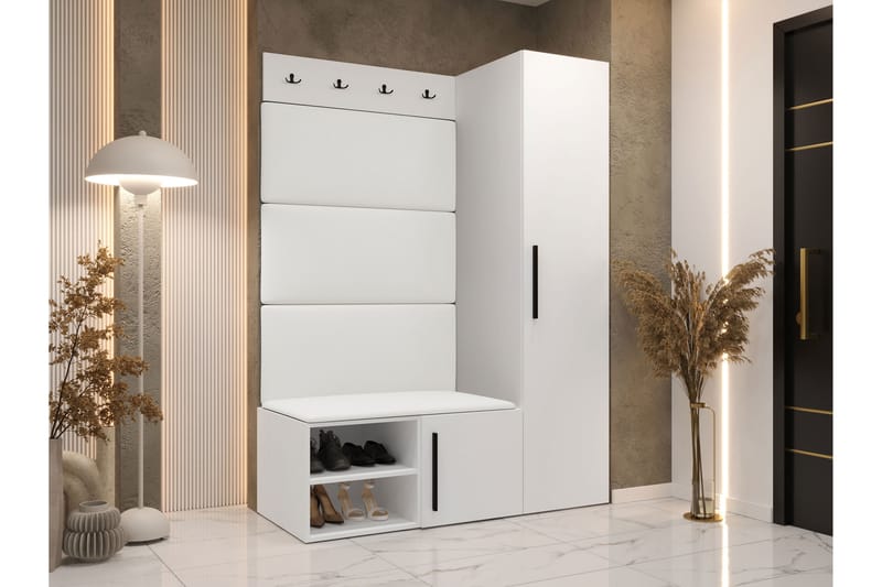 Farosa Hall Møbelsett - Hvit - Møbler - Gangmøbler - Møbelsett til gang & entre