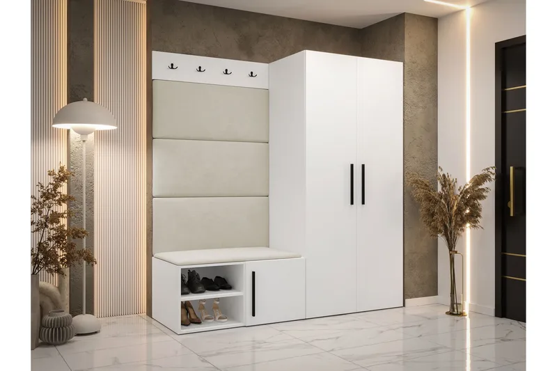 Farosa Hall Møbelsett - Hvit - Møbler - Gangmøbler - Møbelsett til gang & entre