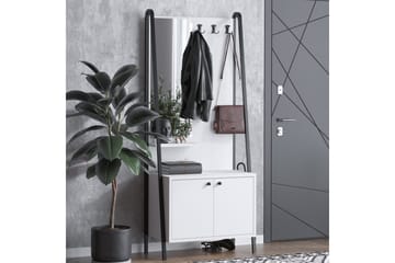 Favric Entrémøbelsett - Sort/Hvit - Møbler - Gangmøbler - Møbelsett til gang & entre