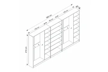 Fruitland Gangmøbelsett - Hvit - Møbler - Gangmøbler - Møbelsett til gang & entre