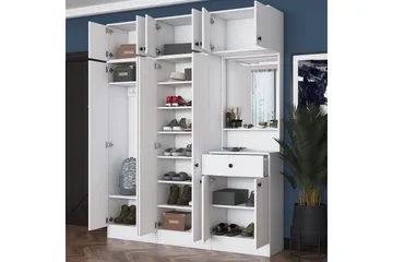 Garderobestativ Donel Hvit - Hvit - Møbler - Gangmøbler - Møbelsett til gang & entre