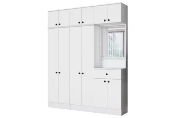 Garderobestativ Donel Hvit - Hvit - Møbler - Gangmøbler - Møbelsett til gang & entre