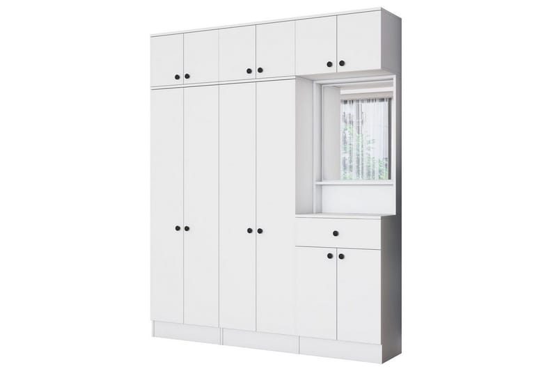 Garderobestativ Donel Hvit - Hvit - Møbler - Gangmøbler - Møbelsett til gang & entre