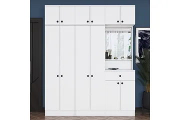 Garderobestativ Donel Hvit - Hvit - Møbler - Gangmøbler - Møbelsett til gang & entre