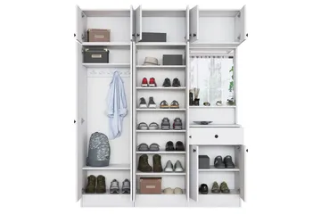 Garderobestativ Donel Hvit - Hvit - Møbler - Gangmøbler - Møbelsett til gang & entre