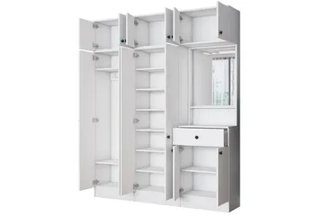 Garderobestativ Donel Hvit - Hvit - Møbler - Gangmøbler - Møbelsett til gang & entre