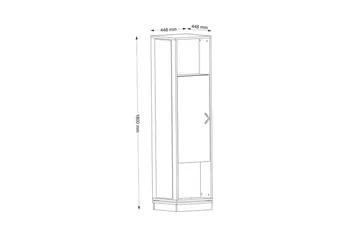 Garderobestativ Honi Valnøtt - Mørkebrun - Møbler - Gangmøbler - Møbelsett til gang & entre