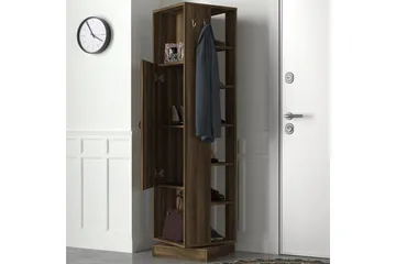 Garderobestativ Honi Valnøtt - Mørkebrun - Møbler - Gangmøbler - Møbelsett til gang & entre