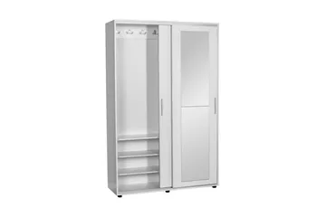 Garderobestativ Sael Hvit - Hvit - Møbler - Gangmøbler - Møbelsett til gang & entre