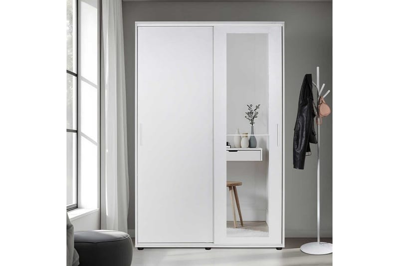 Garderobestativ Sael Hvit - Hvit - Møbler - Gangmøbler - Møbelsett til gang & entre