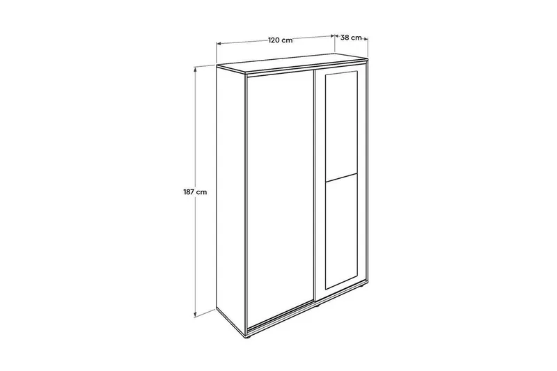 Garderobestativ Sael Hvit - Hvit - Møbler - Gangmøbler - Møbelsett til gang & entre