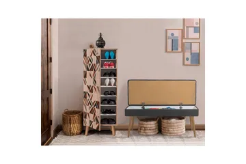 Gelsgan Entrémøbelsett - Antrasitt - Møbler - Gangmøbler - Møbelsett til gang & entre